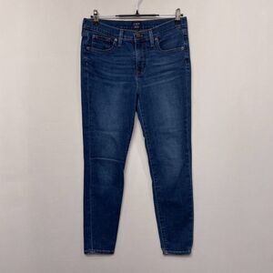 J Crew Women Mid Rise Skinny Jeans Size 29 Blue Denim M225 -13